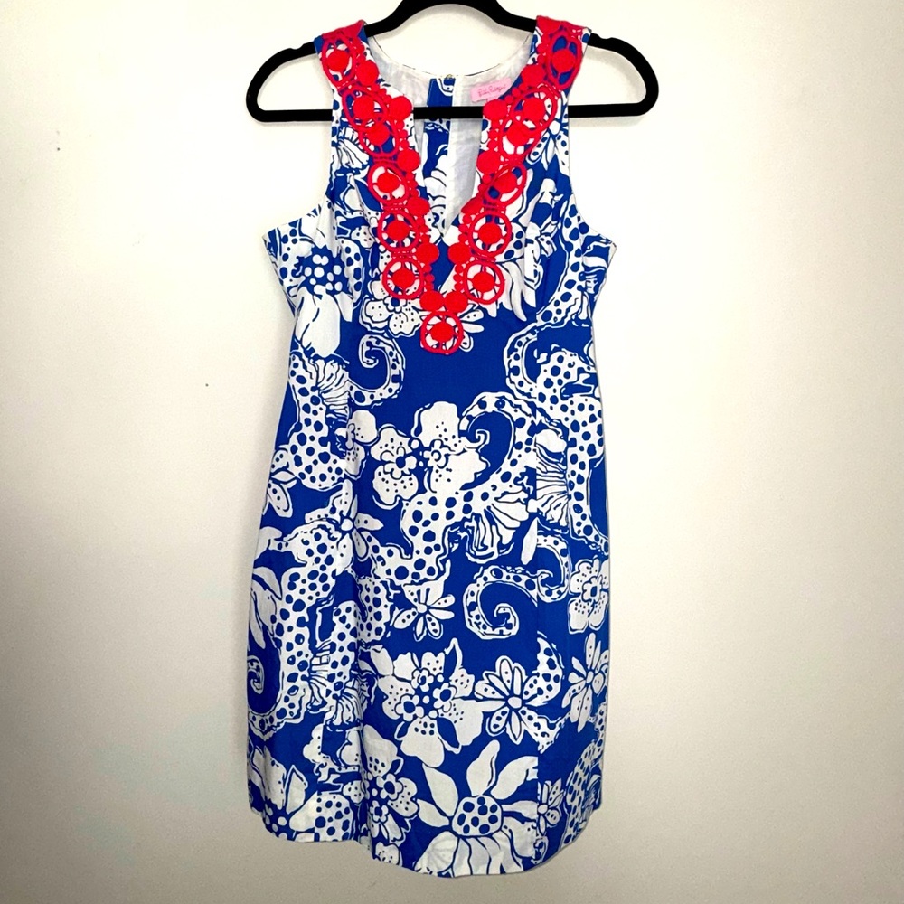 Lilly Pulitzer Augusta Dress – Quahog Chowdah Print, Size 6 - Picture 10 of 16